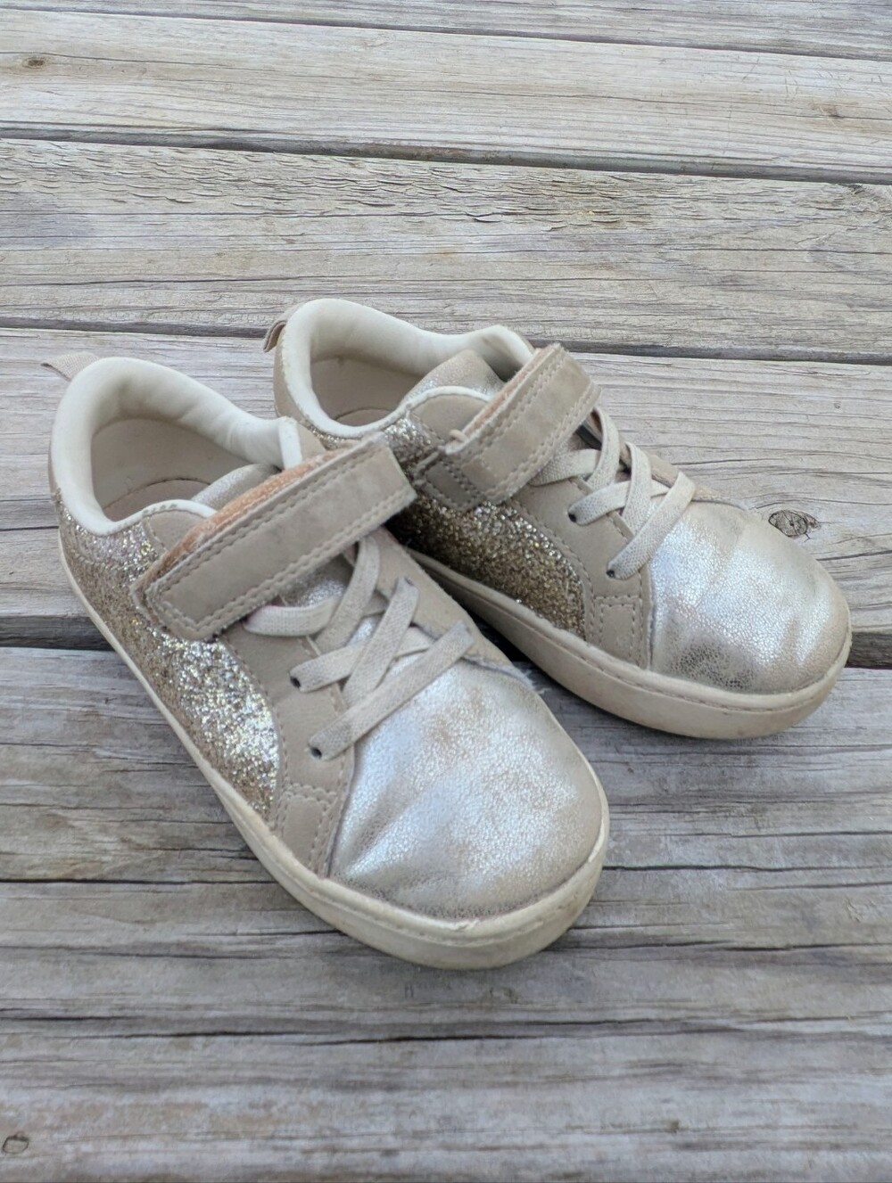 Metallic Gold Carter's Girl shoes size